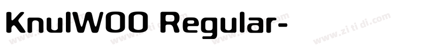 KnulW00 Regular字体转换